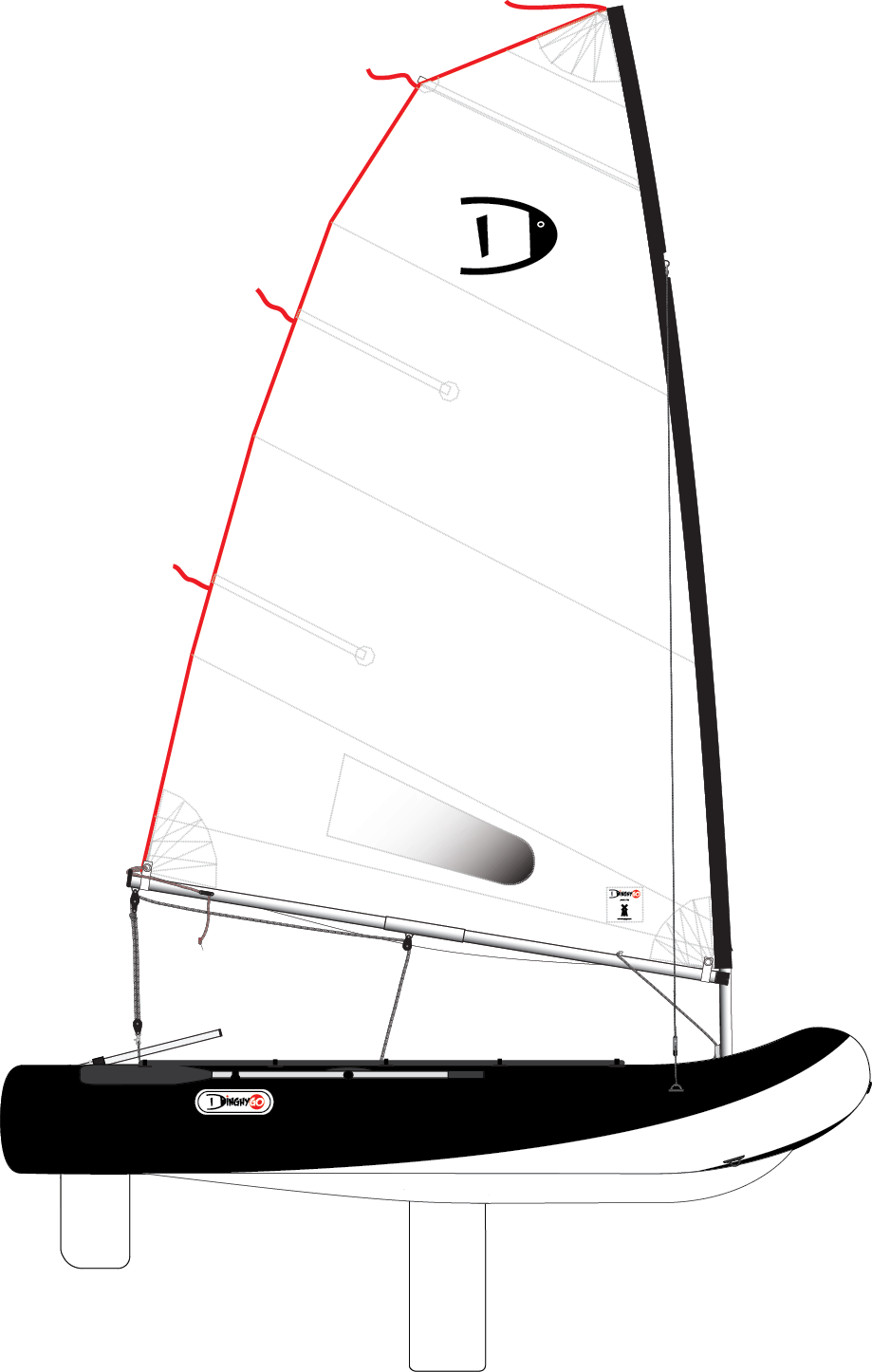 DinghyGo Orca 325 zijaanzicht