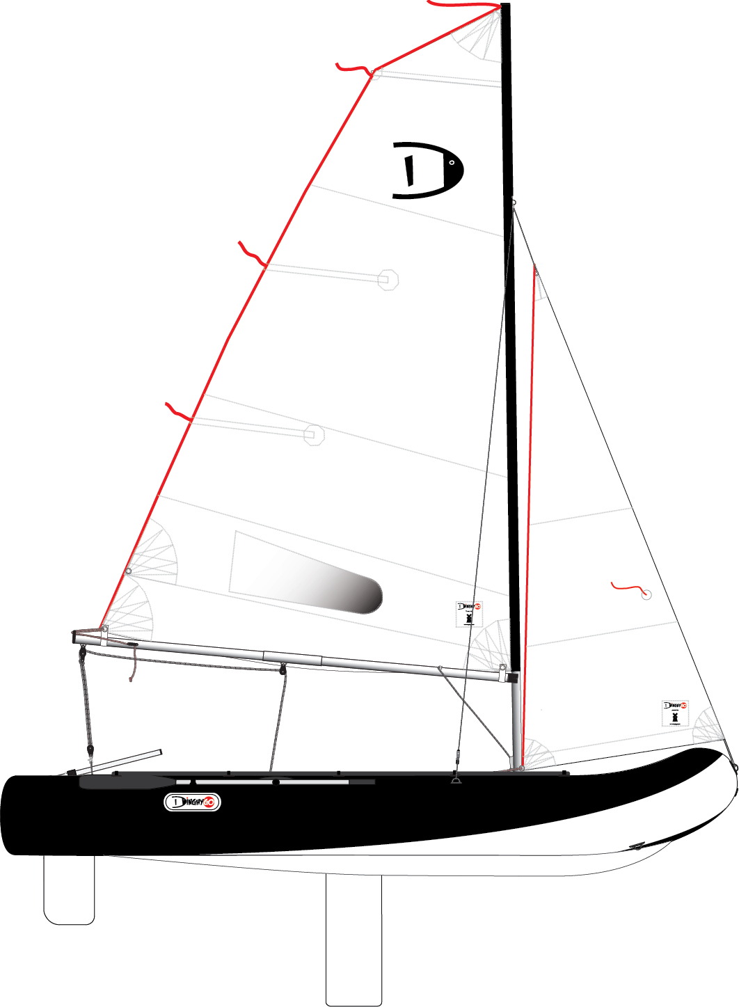 DinghyGo Orca 375 zijaanzicht